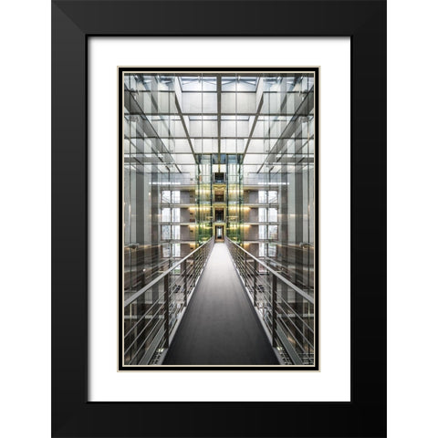 Untitled Black Modern Wood Framed Art Print with Double Matting by Brosdau, Benjamin