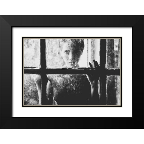 Trapped Black Modern Wood Framed Art Print with Double Matting by Fauzi Nurulhamzah, Akhmad