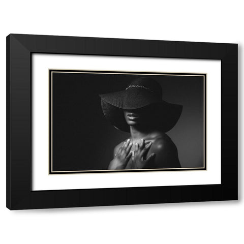 In The Air Tonight Black Modern Wood Framed Art Print with Double Matting by J Dennis, Darryl