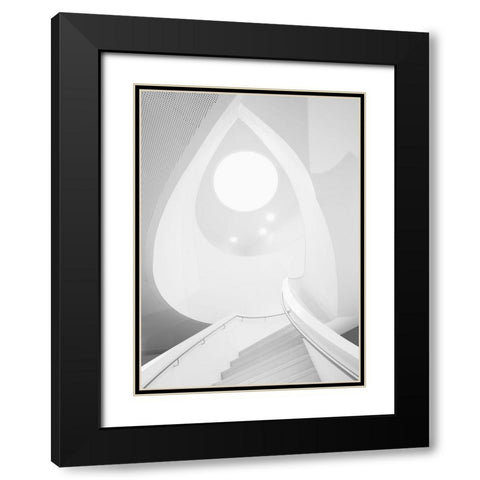 Stairway To Heaven Black Modern Wood Framed Art Print with Double Matting by van Son, Greetje