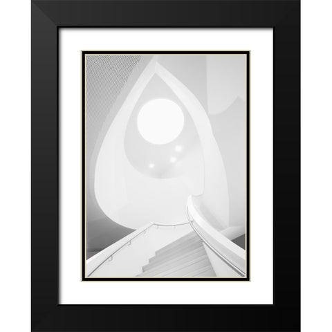 Stairway To Heaven Black Modern Wood Framed Art Print with Double Matting by van Son, Greetje