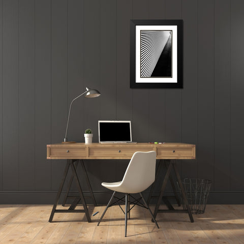She Turn Her Back On My.. Black Modern Wood Framed Art Print with Double Matting by Castro, Joao