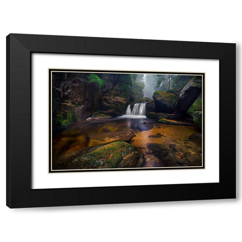 River Tales Black Modern Wood Framed Art Print with Double Matting by Stoszko, Lucjan