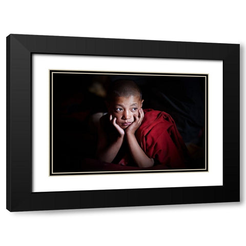 Will Be My Life? Black Modern Wood Framed Art Print with Double Matting by Pandolfini, Sergio