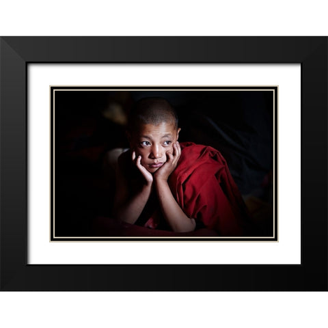 Will Be My Life? Black Modern Wood Framed Art Print with Double Matting by Pandolfini, Sergio