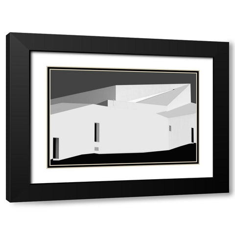 Doors And Windows Black Modern Wood Framed Art Print with Double Matting by Azevedo, Olavo