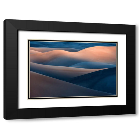 Range Of Colors Black Modern Wood Framed Art Print with Double Matting by Kravanja, Jure