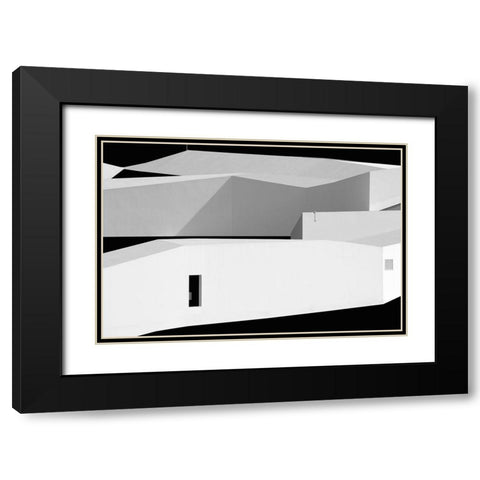 Contrasts Black Modern Wood Framed Art Print with Double Matting by Azevedo, Olavo