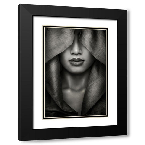 Hood Black Modern Wood Framed Art Print with Double Matting by azalaka