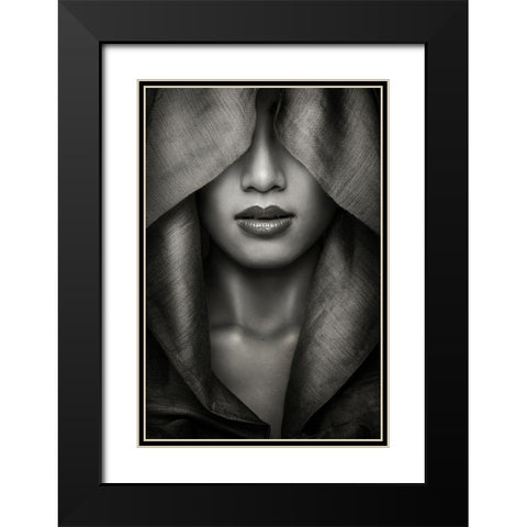 Hood Black Modern Wood Framed Art Print with Double Matting by azalaka
