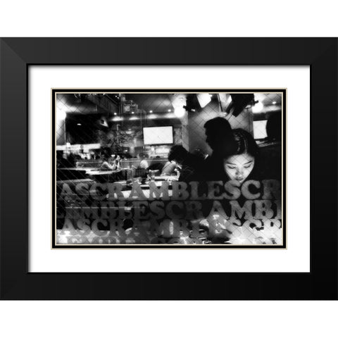 Cafe Black Modern Wood Framed Art Print with Double Matting by Suzuki, Tatsuo