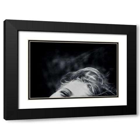 A Breeze Of Happiness Black Modern Wood Framed Art Print with Double Matting by Flour, Piet