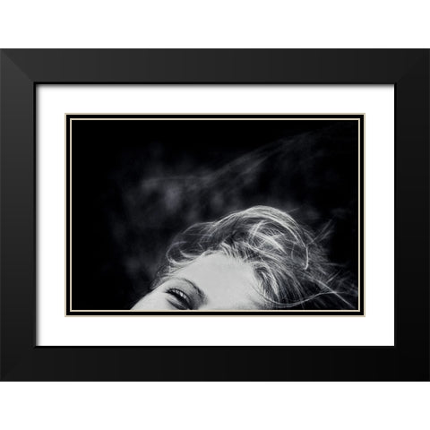 A Breeze Of Happiness Black Modern Wood Framed Art Print with Double Matting by Flour, Piet
