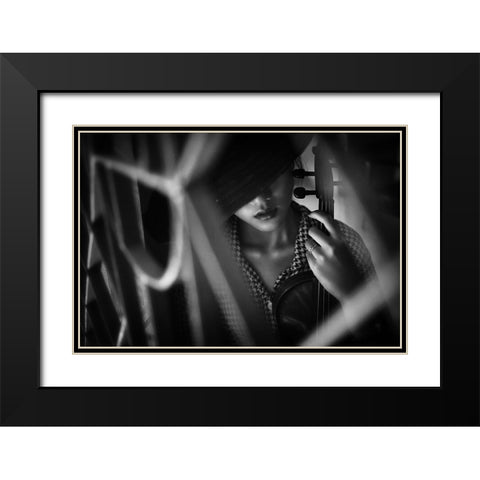 Untitled Black Modern Wood Framed Art Print with Double Matting by azalaka