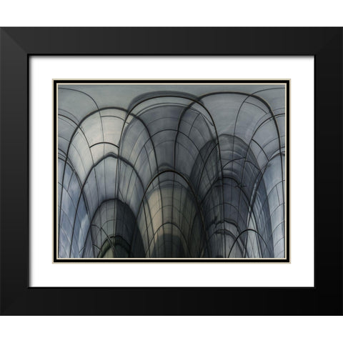 Cobweb Cathedral Black Modern Wood Framed Art Print with Double Matting by Vangindertael, Luc