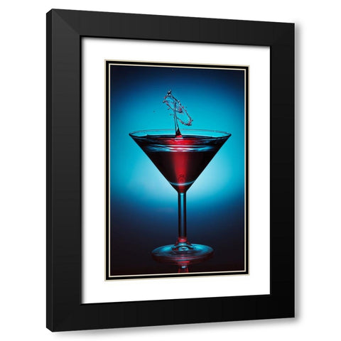 Salute Black Modern Wood Framed Art Print with Double Matting by Trebuth, Heinz