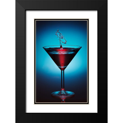 Salute Black Modern Wood Framed Art Print with Double Matting by Trebuth, Heinz