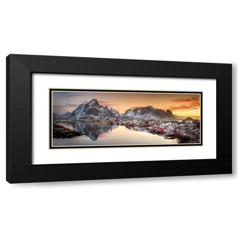 Reine Morning Light Black Modern Wood Framed Art Print with Double Matting by Yaakobi, Lior