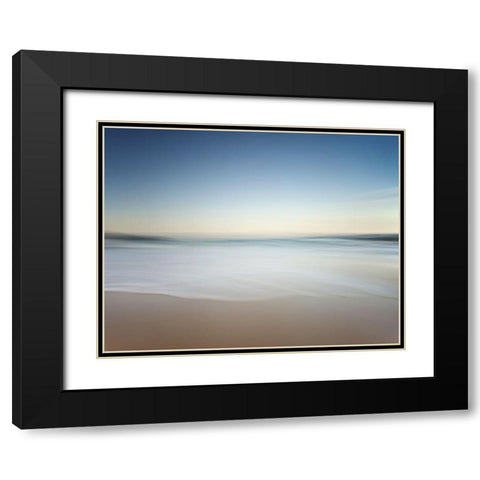 Soft Solitude Black Modern Wood Framed Art Print with Double Matting by Pascual Buye, Santiago