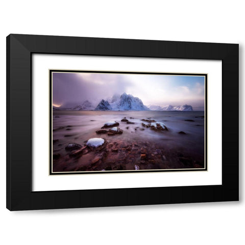 Paradise Black Modern Wood Framed Art Print with Double Matting by Martin Castan, David