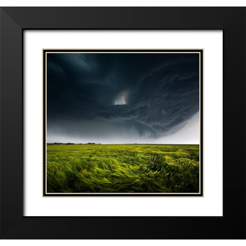 Sommergewitter_02 Black Modern Wood Framed Art Print with Double Matting by Schumacher, Nicolas