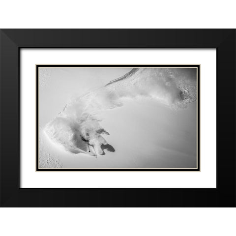 Powradise Black Modern Wood Framed Art Print with Double Matting by Trevillot, Benjamin