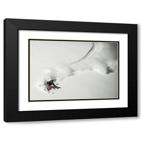 Swing Black Modern Wood Framed Art Print with Double Matting by Trevillot, Benjamin