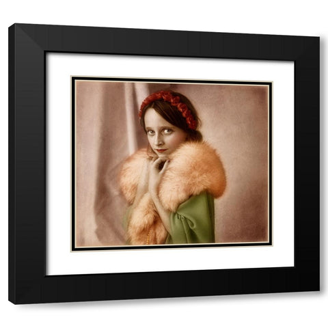Untitled Black Modern Wood Framed Art Print with Double Matting by Melik-Nubarova, Svetlana