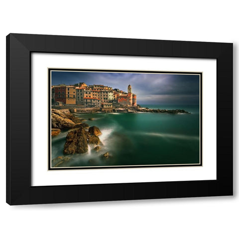 Tellaro... Black Modern Wood Framed Art Print with Double Matting by Browko, Krzysztof