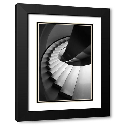 Next Level Black Modern Wood Framed Art Print with Double Matting by P Neto, Filipe