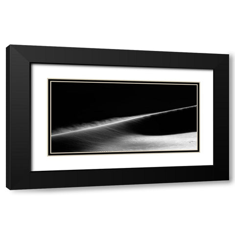 Desert Lines Black Modern Wood Framed Art Print with Double Matting by Waddah, Ahmed