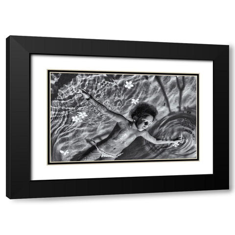 I Can Fly Black Modern Wood Framed Art Print with Double Matting by Salgado Gispert, Gloria