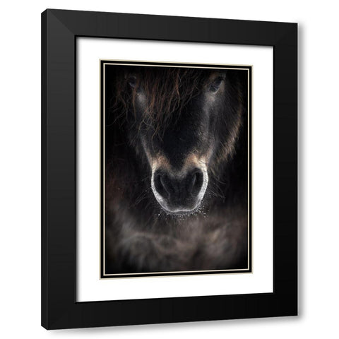 Ulysses Black Modern Wood Framed Art Print with Double Matting by Ri, P