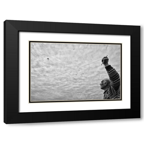 Freedom Black Modern Wood Framed Art Print with Double Matting by Ihyabozkurt
