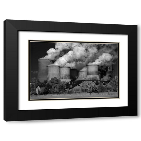 The Qgoodq Neighbor ... Black Modern Wood Framed Art Print with Double Matting by Buchmann, Oliver