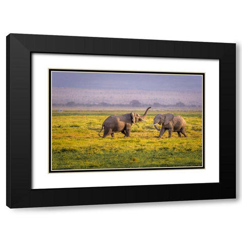 Ill Teach You Black Modern Wood Framed Art Print with Double Matting by Taylor, Ted