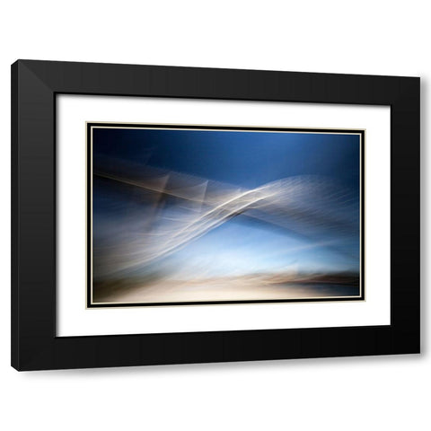The Fredrikstad Bridge Black Modern Wood Framed Art Print with Double Matting by Kvarnstrom, Asmund