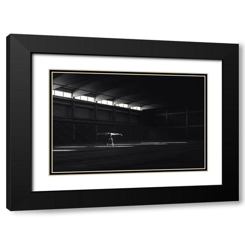 Ballando Nella Luce Black Modern Wood Framed Art Print with Double Matting by Krystynek MQEP, Martin