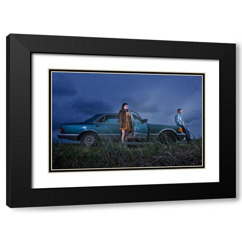 Familiar Strangers #4 Black Modern Wood Framed Art Print with Double Matting by Tong, Fang