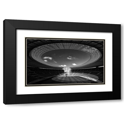 Omega Black Modern Wood Framed Art Print with Double Matting by Hawerkamp, Hans-Wolfgang