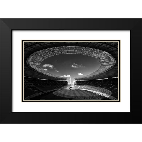 Omega Black Modern Wood Framed Art Print with Double Matting by Hawerkamp, Hans-Wolfgang
