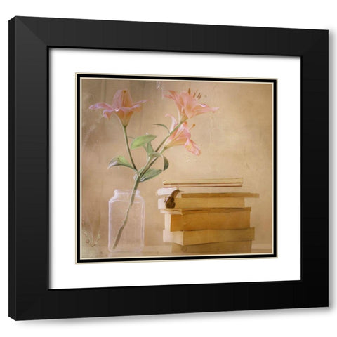 Slowly But Surely Black Modern Wood Framed Art Print with Double Matting by Devos, Delphine