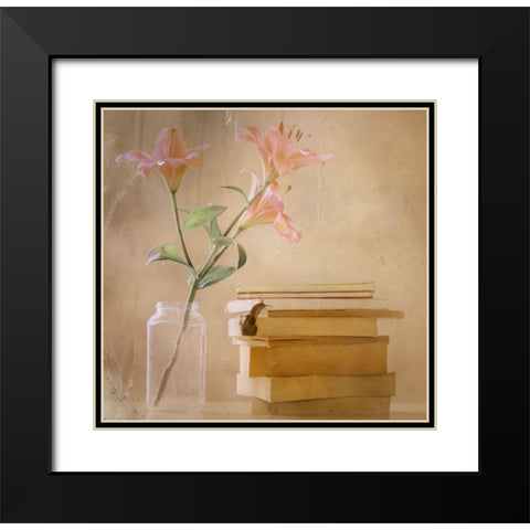 Slowly But Surely Black Modern Wood Framed Art Print with Double Matting by Devos, Delphine