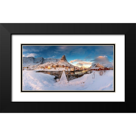 Reine Black Modern Wood Framed Art Print with Double Matting by Martin Castan, David