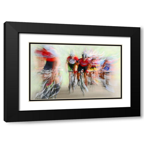 Ultimo Giro  2 Black Modern Wood Framed Art Print with Double Matting by Urlings, Lou