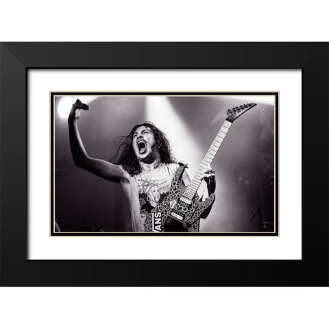 Lost Society Black Modern Wood Framed Art Print with Double Matting by Kamarainen, Jesse