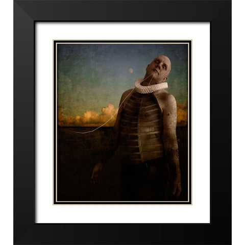 ItS Hard To Be A Man Black Modern Wood Framed Art Print with Double Matting by Lilja, Johan