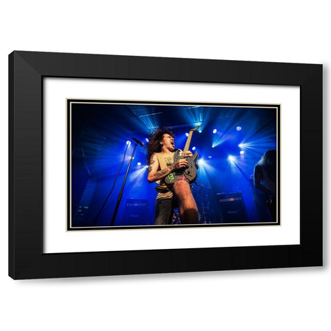 Lost Society Black Modern Wood Framed Art Print with Double Matting by Kamarainen, Jesse