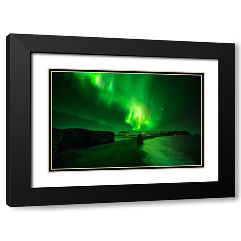 Sensual Dance Black Modern Wood Framed Art Print with Double Matting by Martin Castan, David