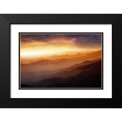 Dreams Black Modern Wood Framed Art Print with Double Matting by Gunawan, Rudi